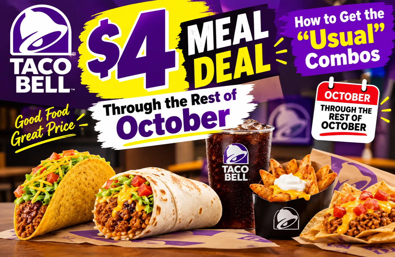 Taco Bell’s $4 Meal Deals