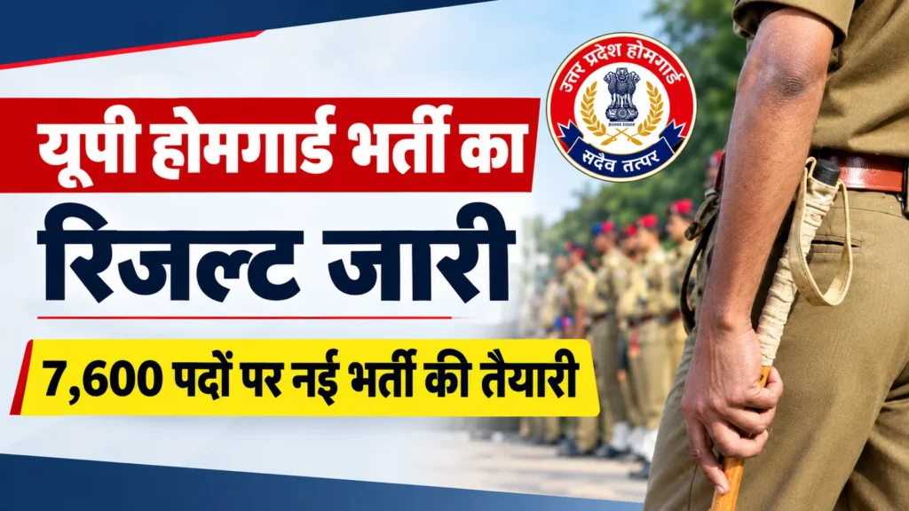 UP Home Guard Result 2026 Out